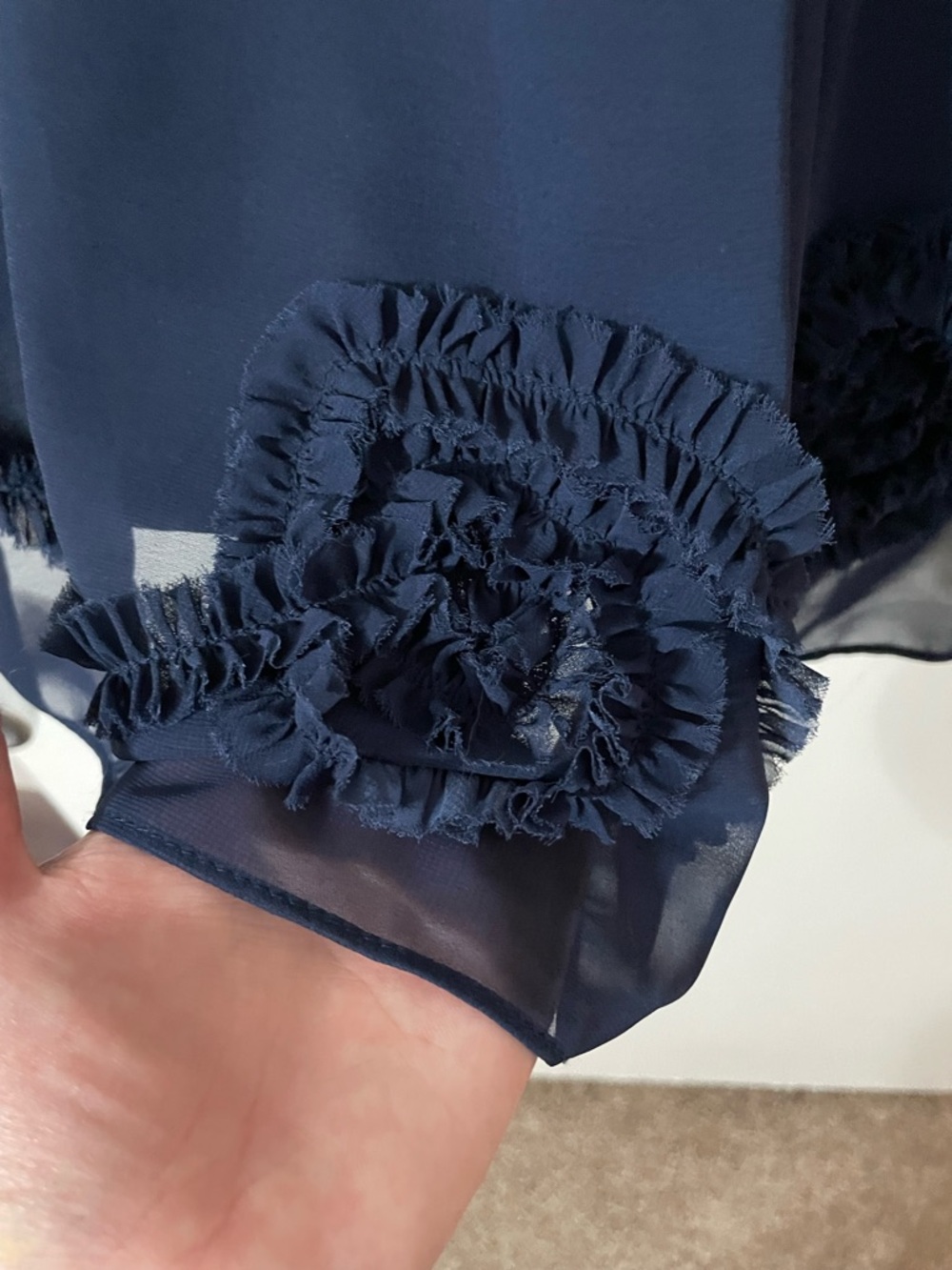 LC Lauren Conrad Strapless Floral Dress in Teal and Navy - Picture 2 of 4